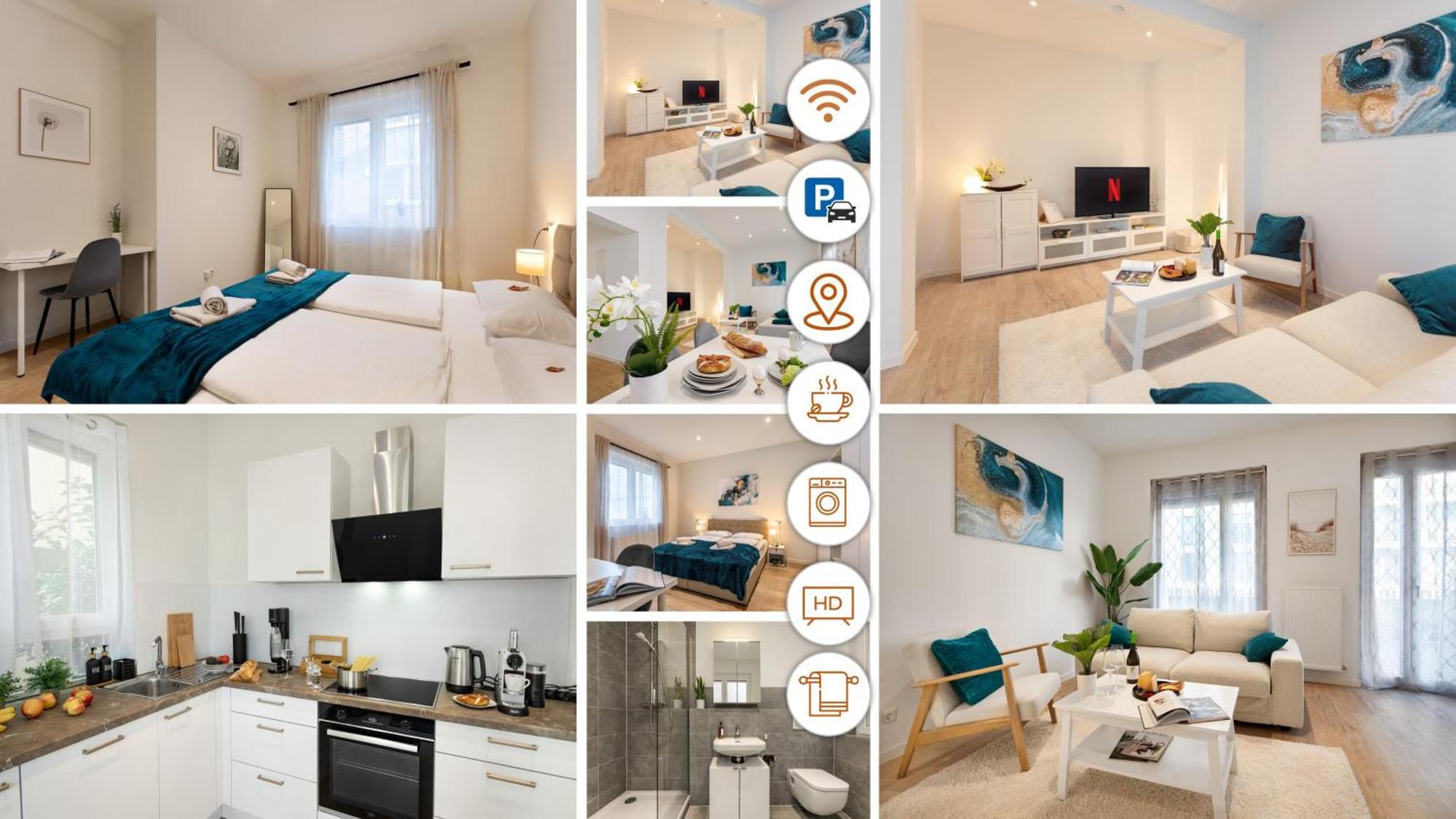 Rosenberg-Suites - Zentral, Stellplatz, Grosse Terasse, Business & Privat ハイルブロン エクステリア 写真