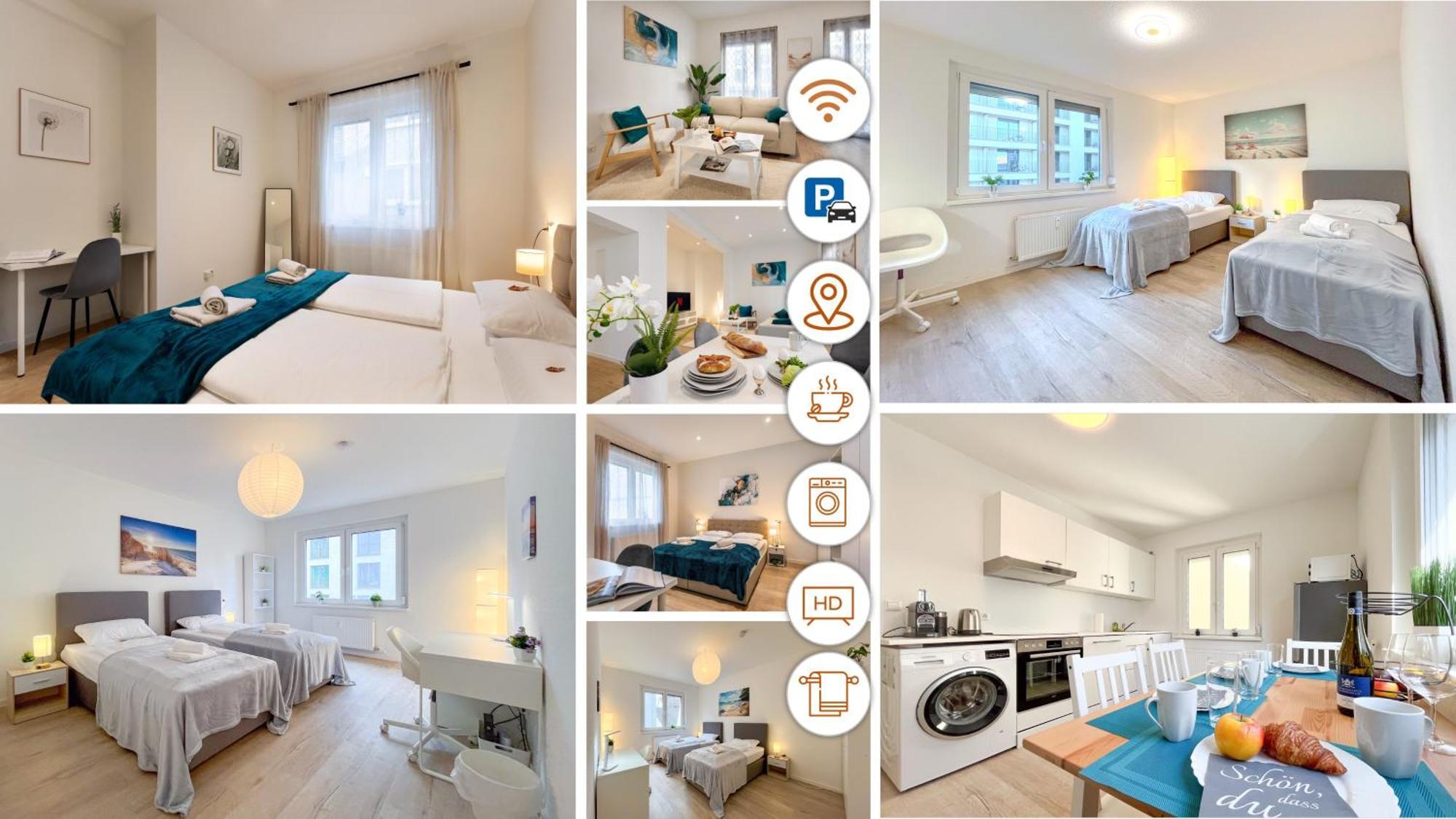 Rosenberg-Suites - Zentral, Stellplatz, Grosse Terasse, Business & Privat ハイルブロン エクステリア 写真